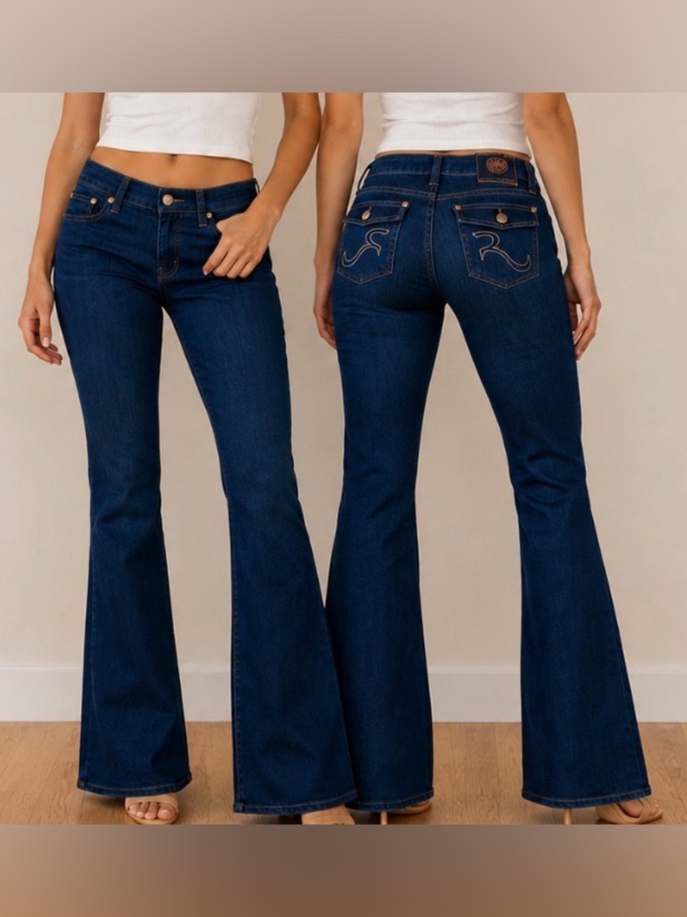 Rock & Republic "Kurt" Dark Wash Flare Women Jeans Size W27 L34 *NWOT*